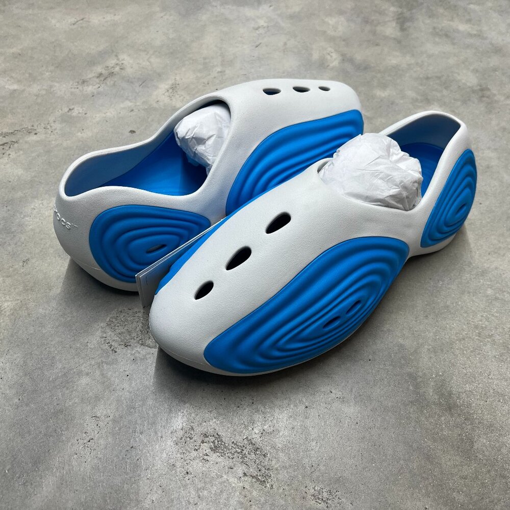 Crocs Ripple Clog White Blue Men's 213747-1BF - New